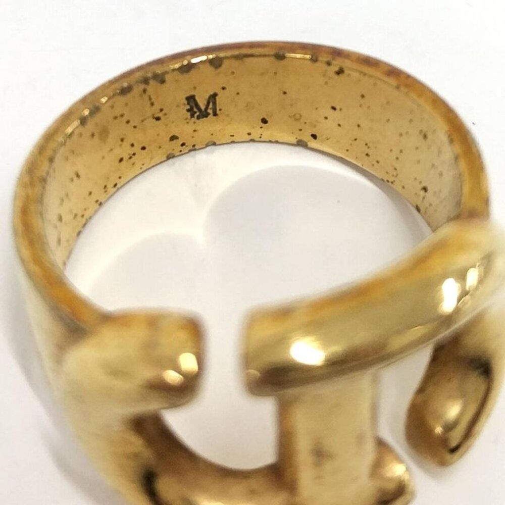 Christian Dior Ring CD Logo Plated GP Gold Size - Picture 8 of 10